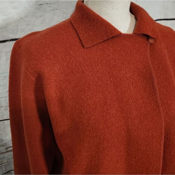 Eileen Fisher Boiled Wool Jacket/Blazer Size Small - Picture 4 of 8